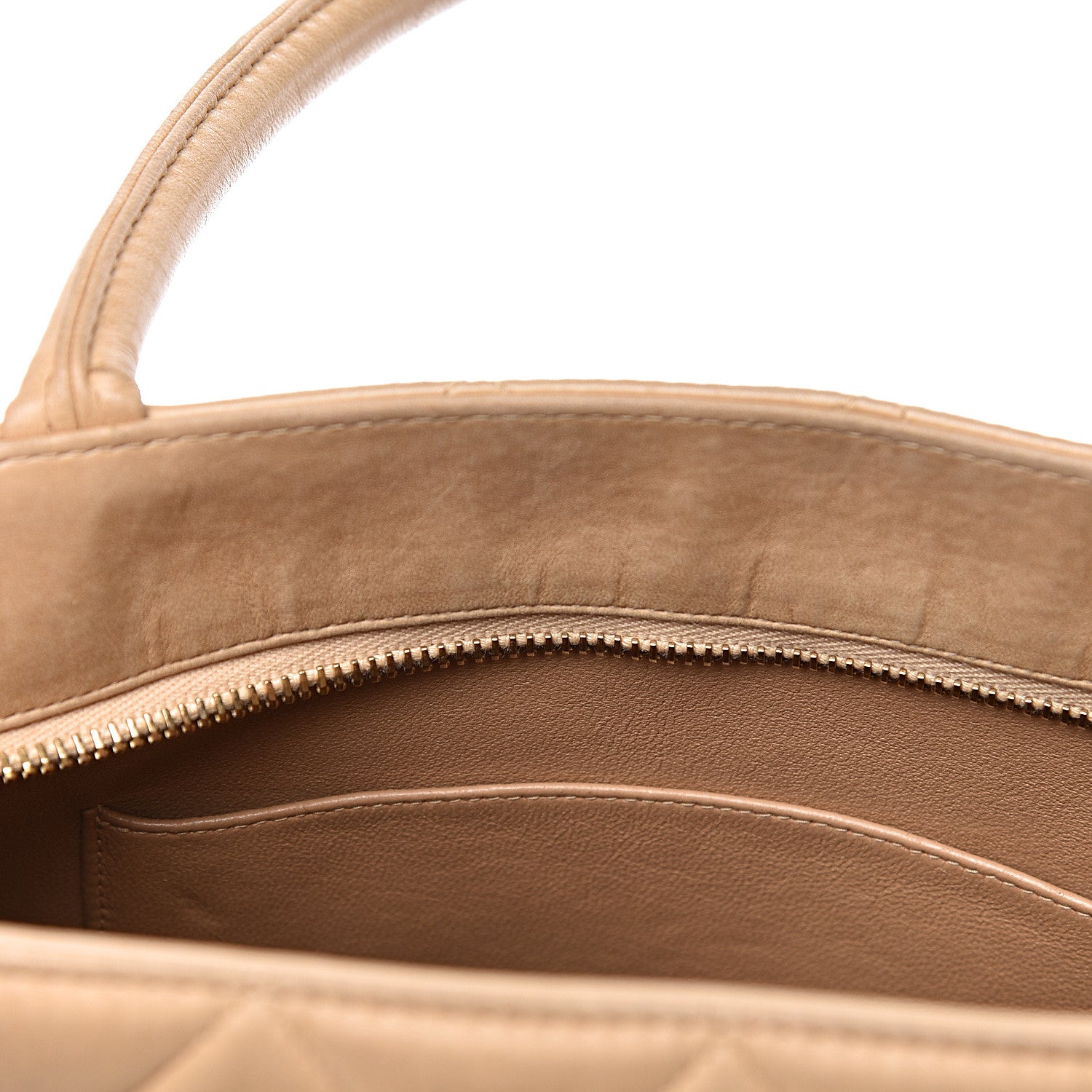 Chanel Lambskin Quilted Medallion Tote Beige 8 of 27