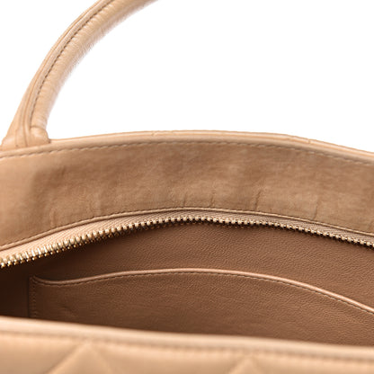 Chanel Lambskin Quilted Medallion Tote Beige 8 of 27