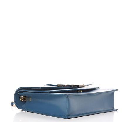 Saint Laurent Smooth Calfskin Monogram Medium Sulpice Shoulder Bag Deep Sea 4 of 10