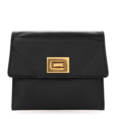 Balenciaga Natural Smooth Calfskin Rodeo Flap Wallet Black 1 of 7