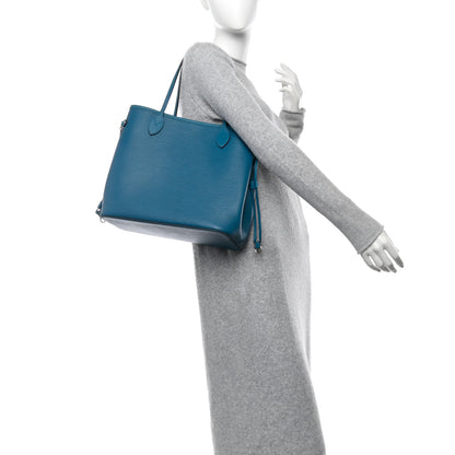 Louis Vuitton Epi Neverfull MM Cyan 2 of 11