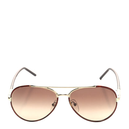 Prada Metal Aviator Sunglasses SPR66X Brown 2 of 7