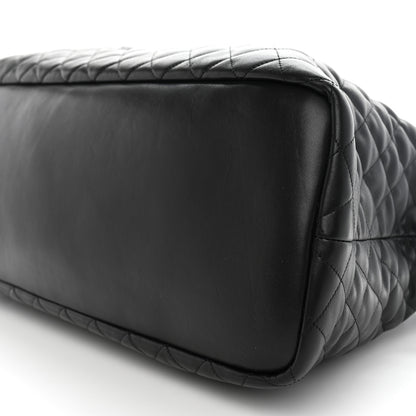 Saint Laurent Calfskin Quilted ES Giant Travel Bag Black 8 of 9