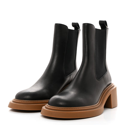 Loewe Calfskin Chelsea Boots 40 Black Tan 3 of 8