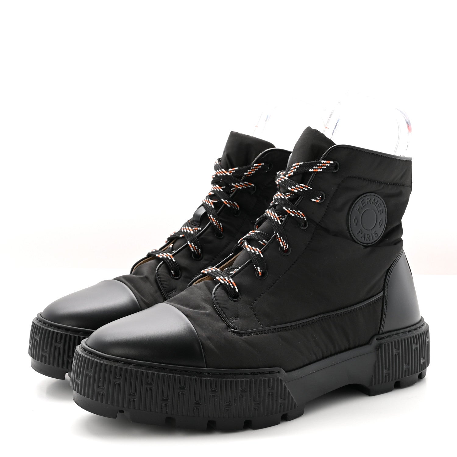 Hermes Calfskin Parachute Fresh Mens Ankle Boots 42.5 Black 4 of 9