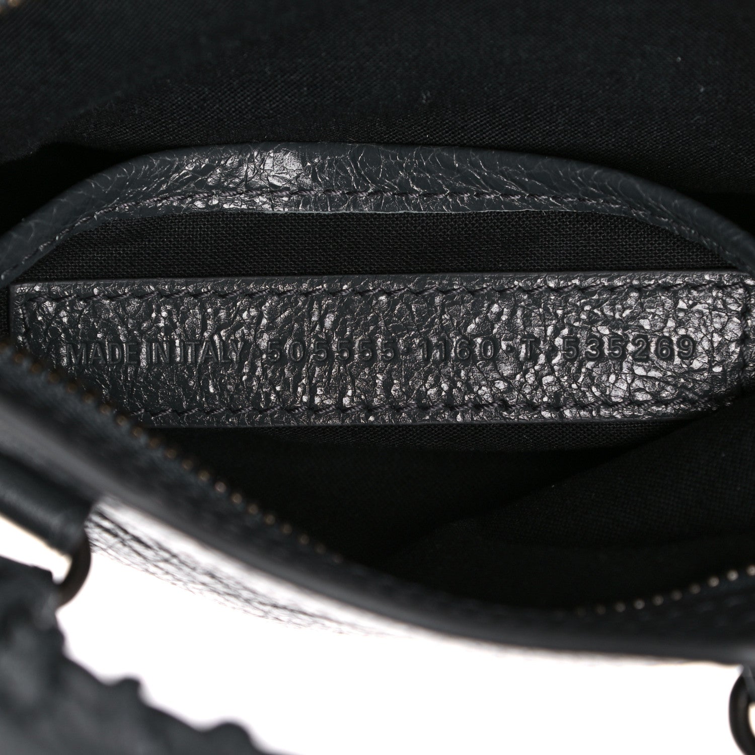 Balenciaga Agneau Arena Classic Hardware Nano City Dark Grey 9 of 10