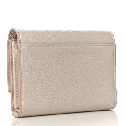 MCM Goatskin Milano Tri-Fold Wallet Beige 3 of 11
