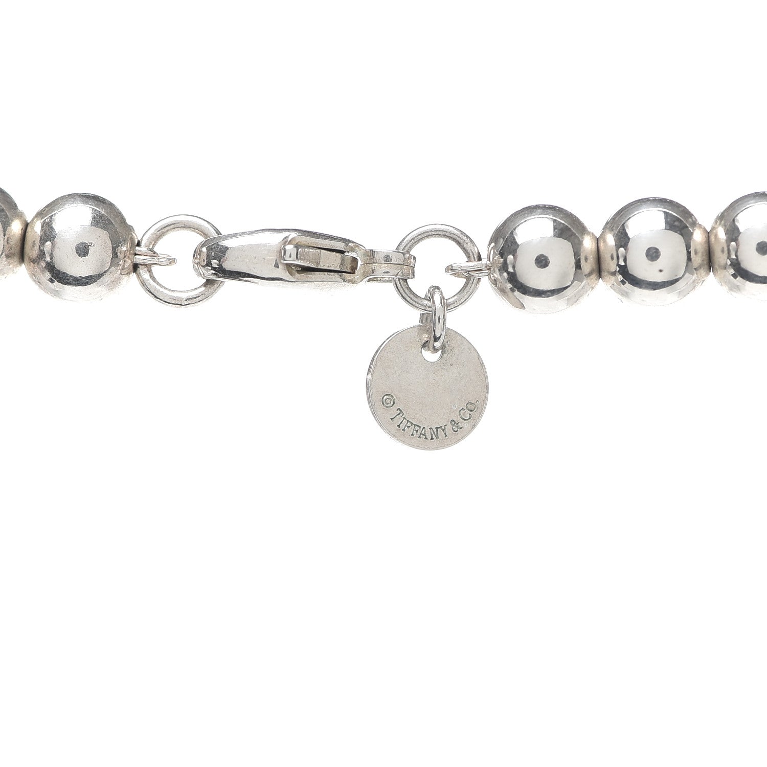 Tiffany Sterling Silver HardWear Graduated Ball Necklace 5 of 6