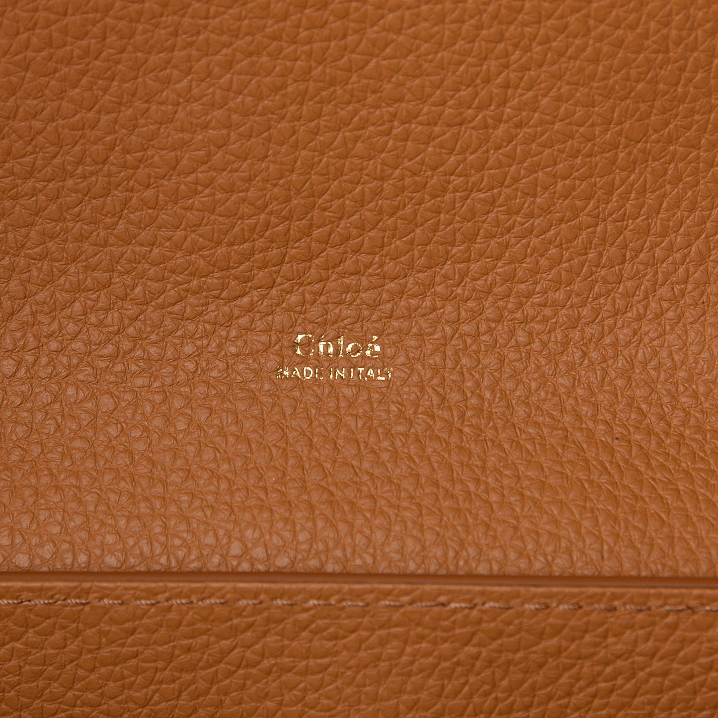 Shiny Grained Calfskin Medium Aby Day Shoulder Bag Ochre