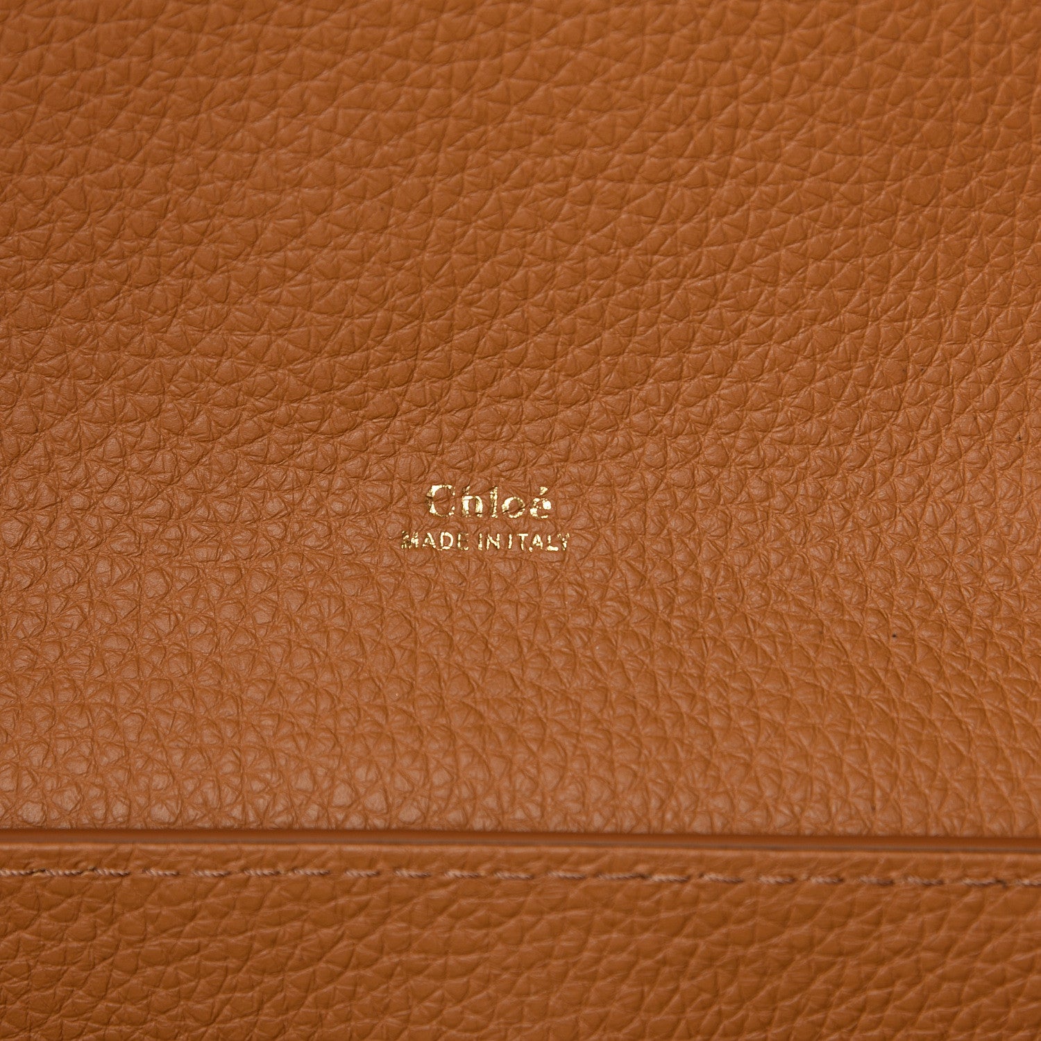 Chloe Shiny Grained Calfskin Medium Aby Day Shoulder Bag Ochre 5 of 8