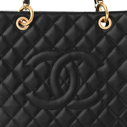 Chanel Caviar Quilted Grand Shopping Tote GST Black 8 of 11