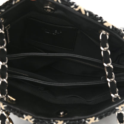 Chanel Patent Hand Embroidered Large Just Mademoiselle Black 5 of 11