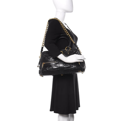 Marc Jacobs Lambskin Patchwork Quilted Venetia Satchel Black 2 of 15