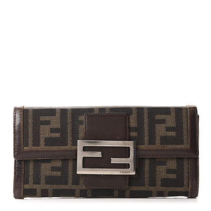 Fendi Zucca Continental Wallet Brown 1 of 13