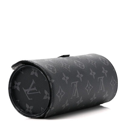 Louis Vuitton Monogram Eclipse 3 Watch Travel Case 4 of 10