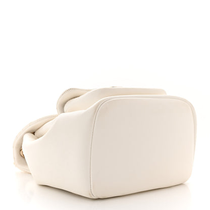 Chanel Lambskin Quilted Small Duma Drawstring Backpack White 4 of 17