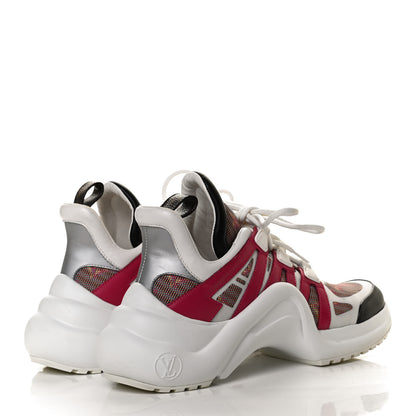 Louis Vuitton Calfskin Nylon LV Pop Archlight Sneaker 38.5 Rose 4 of 13