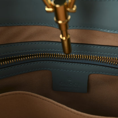 Gucci Boarded Dyana Lux Calfskin Small Jackie 1961 Hobo Dusty Azure 6 of 10