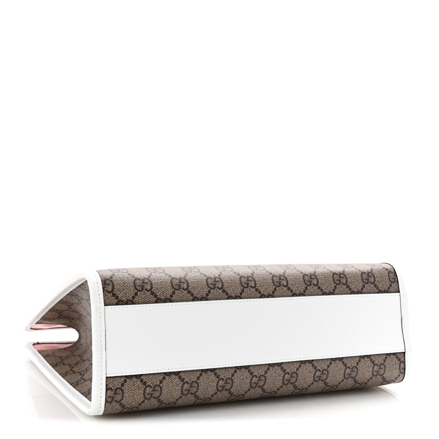 GG Supreme Monogram Cat Childrens Tote Beige Ebony White