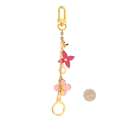 Louis Vuitton Blooming Flowers Bag Charm Key Holder Rose Ballerine 2 of 6