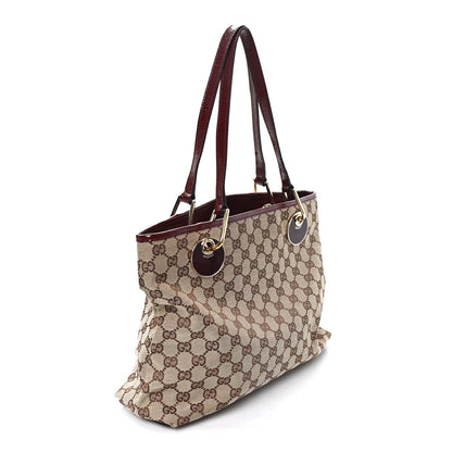Gucci Monogram Medium Eclipse Tote Red 3 of 12