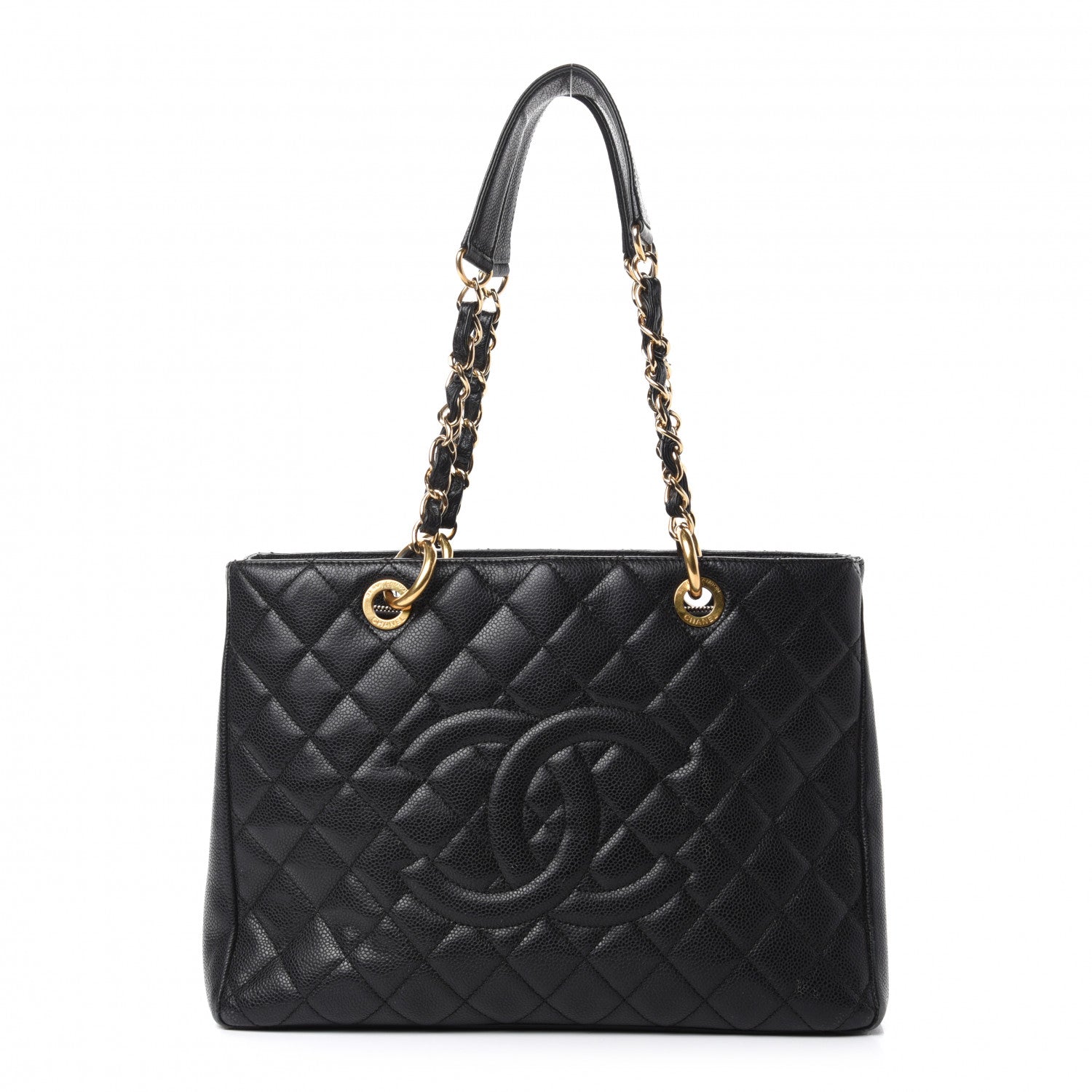Chanel Caviar Quilted Grand Shopping Tote GST Black 1 of 10