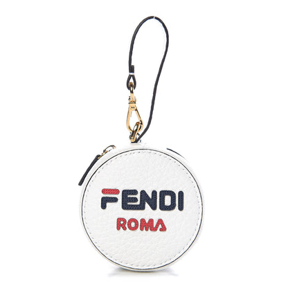 Fendi X FILA Calfskin Mania Tote Charm White Blueberry Multicolor 1 of 5