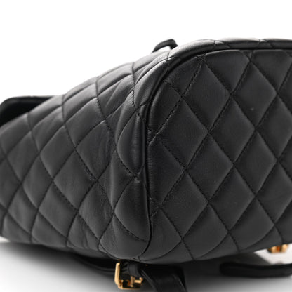 Chanel Lambskin Quilted Mini Urban Spirit Backpack Black 9 of 14