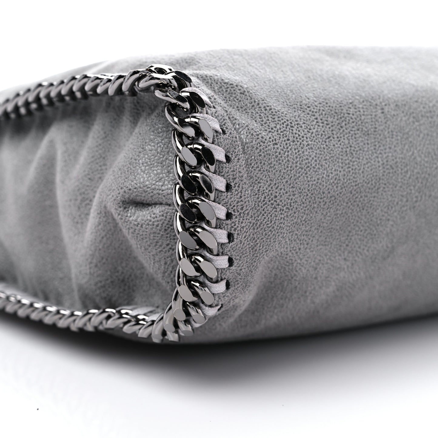 Shaggy Deer Small Falabella Tote Light Grey