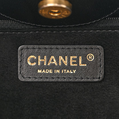 Chanel Caviar Small Studded Deauville Tote Black 6 of 9