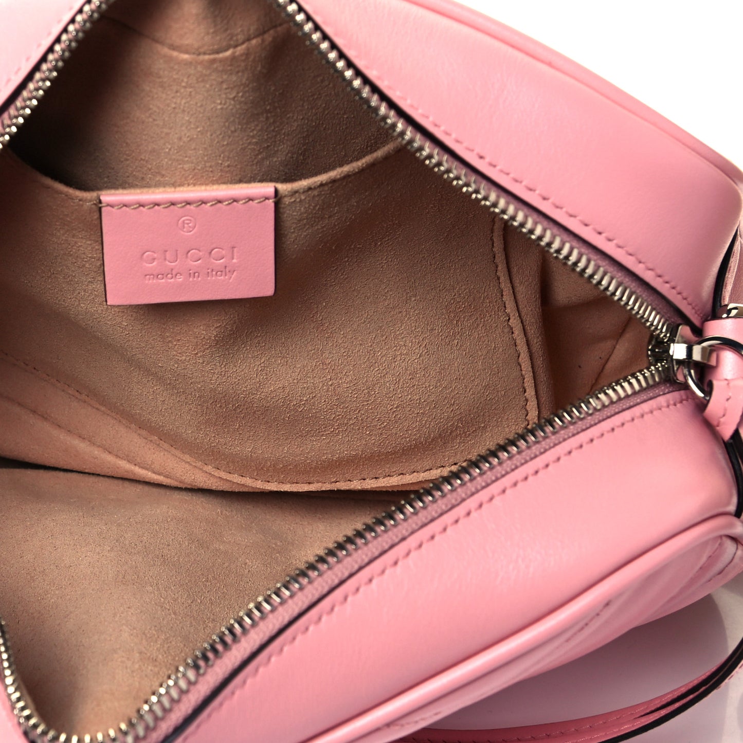 Calfskin Matelasse Small GG Marmont Chain Shoulder Bag Wild Rose