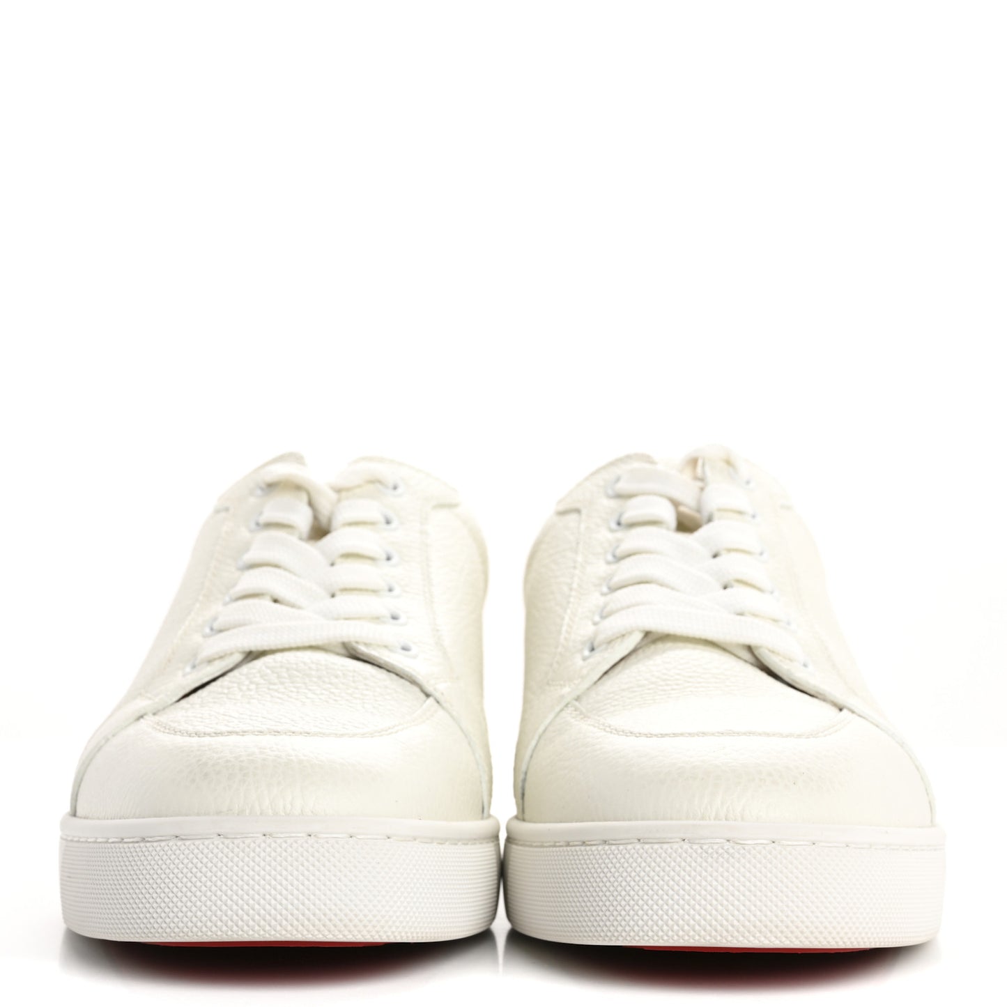 Grained Calfskin Rantulow Flat Sneakers 42 Latte