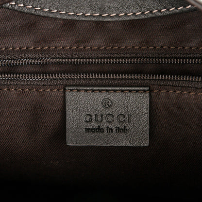 Gucci Monogram Medium New Ladies Web Hobo Dark Brown 6 of 7