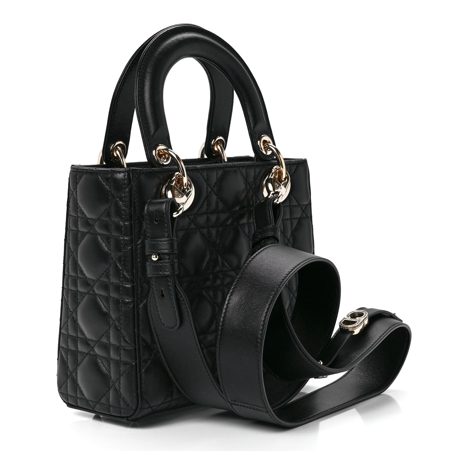 Lambskin Cannage Small My ABCDior Lady Dior Black