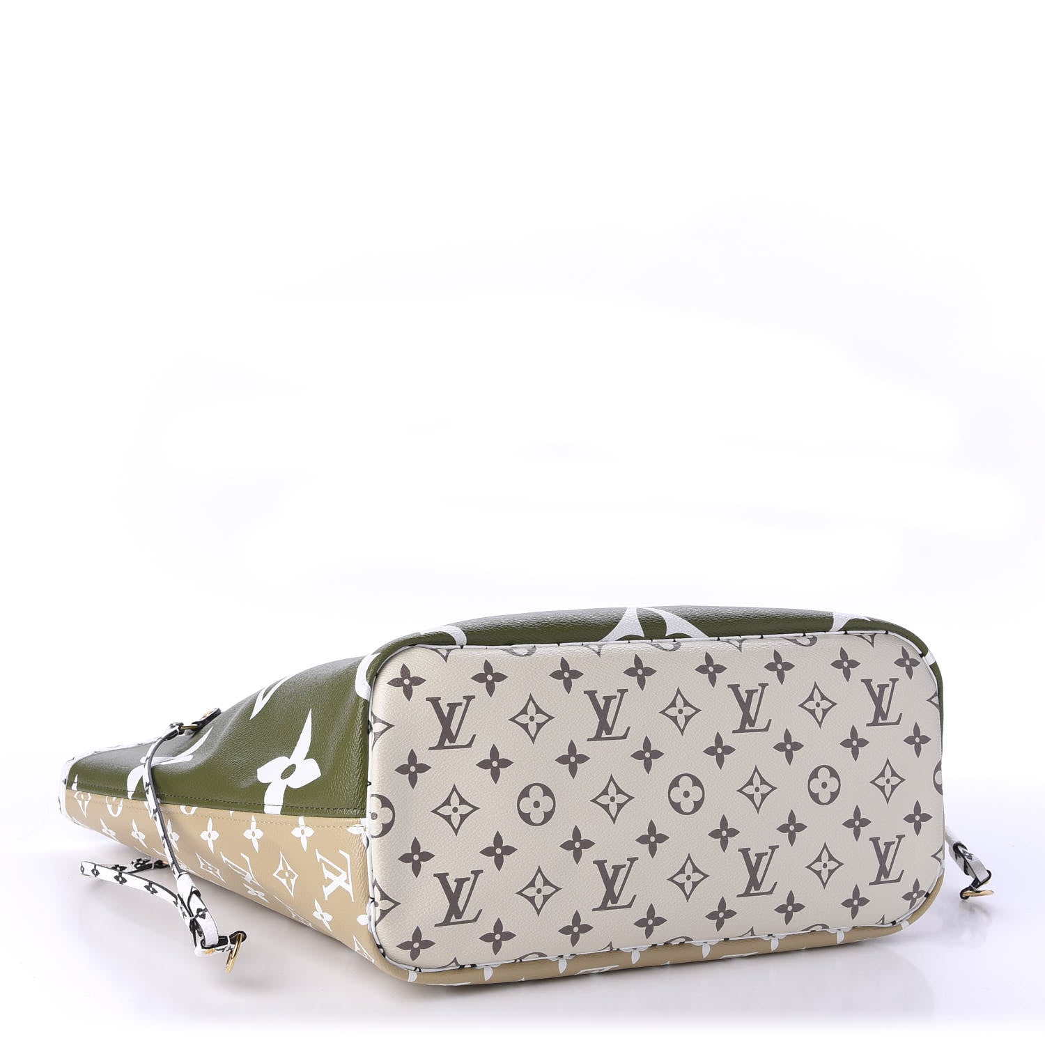 Louis Vuitton Monogram Giant Neverfull MM Kaki 4 of 10