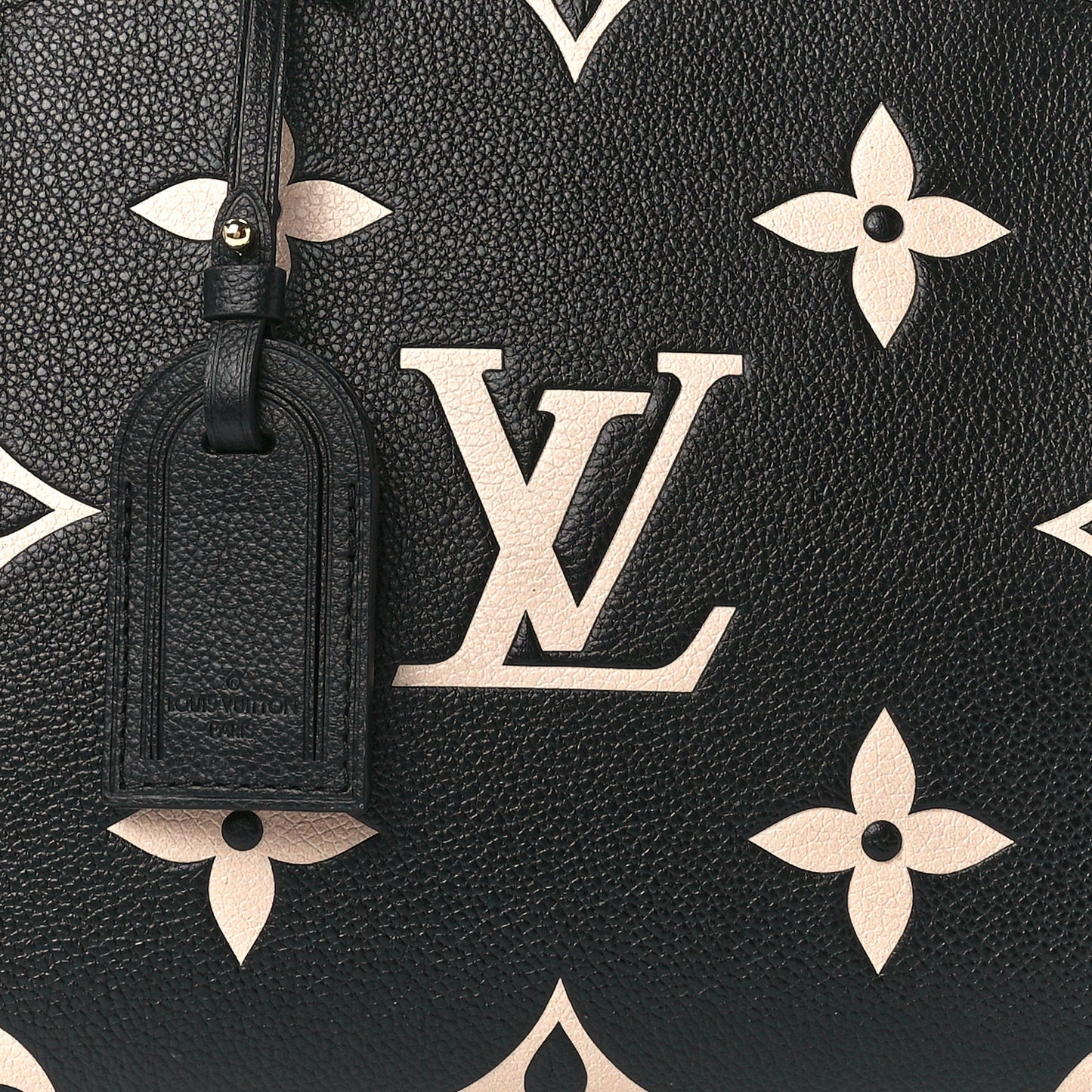 LOUIS VUITTON Empreinte Monogram Giant Petit Palais Black Beige