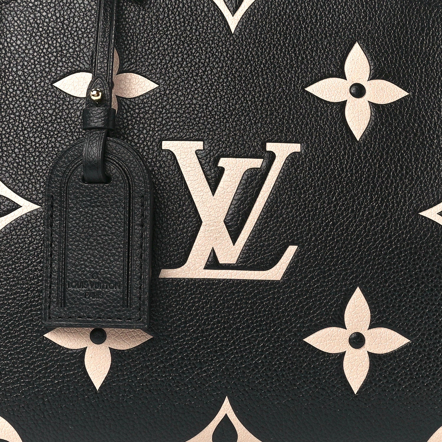 Louis Vuitton LOUIS VUITTON Empreinte Monogram Giant Petit Palais Black Beige 8 of 11