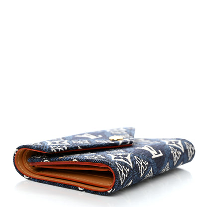 Louis Vuitton Jacquard Since 1854 Victorine Wallet Blue 4 of 8