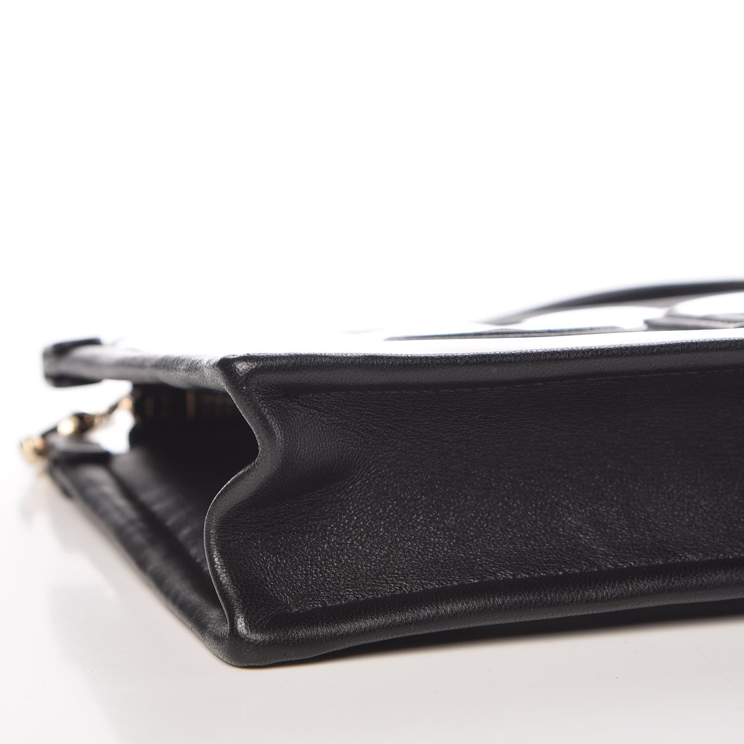 Chanel Tweed PVC Lambskin Wristlet Pouch Black 9 of 10