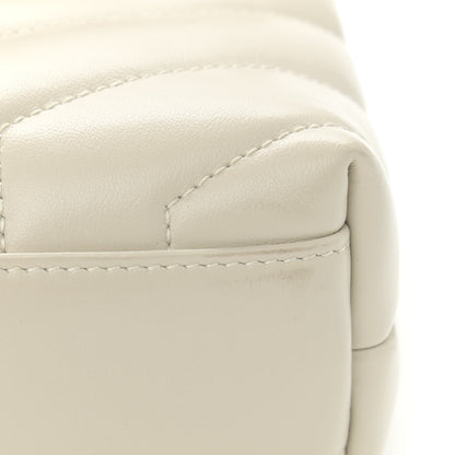 Saint Laurent Calfskin Y Quilted Monogram Toy Loulou Crossbody Bag Ivory 12 of 12