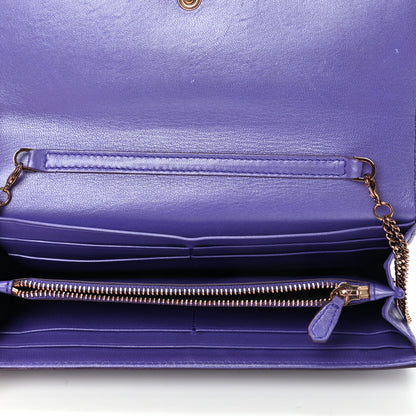 Versace Patent Tribute Wallet On Chain Purple 5 of 10
