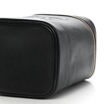 Chanel Caviar Vanity Cosmetic Case Black 10 of 14