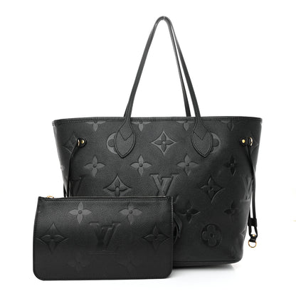 Louis Vuitton Empreinte Monogram Giant Neverfull MM Black 3 of 10