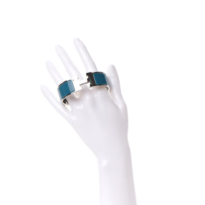 Hermes Enamel Wide Clic Clac H Bracelet GM Bleu Indien 2 of 4