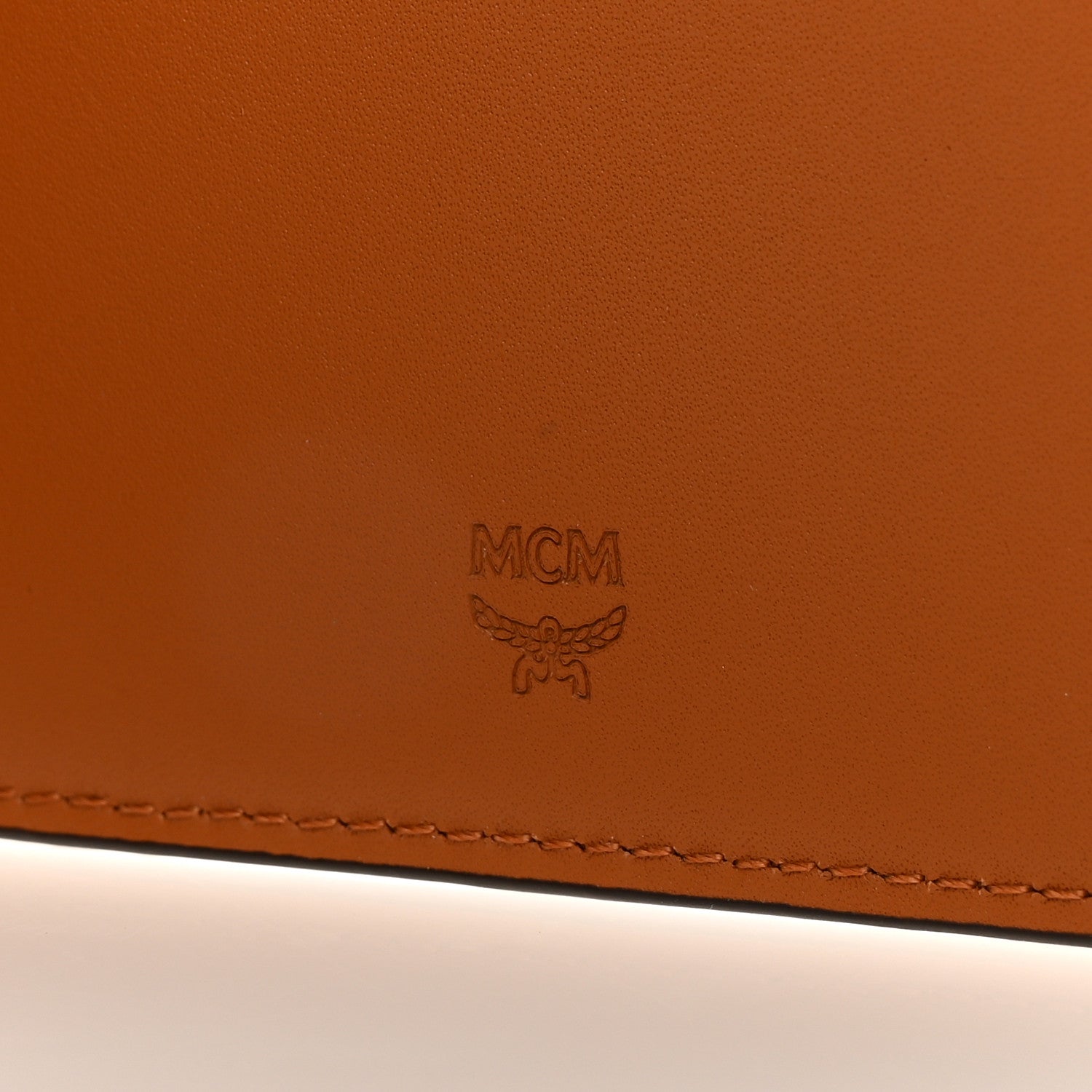 MCM Visetos Small Flap Wallet Cognac 6 of 7