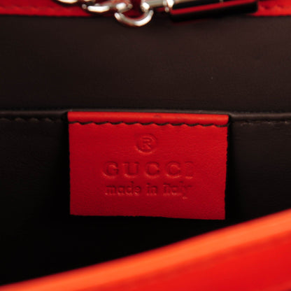 Gucci Shade Lux Calfskin Small Interlocking Shoulder Bag New Dark Orange 6 of 7