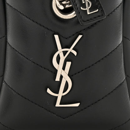 Saint Laurent Calfskin Y Quilted Monogram Small Loulou Bowling Bag Black 11 of 11