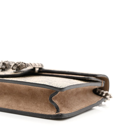 Gucci GG Supreme Monogram Super Mini Dionysus Shoulder Bag Taupe 9 of 10