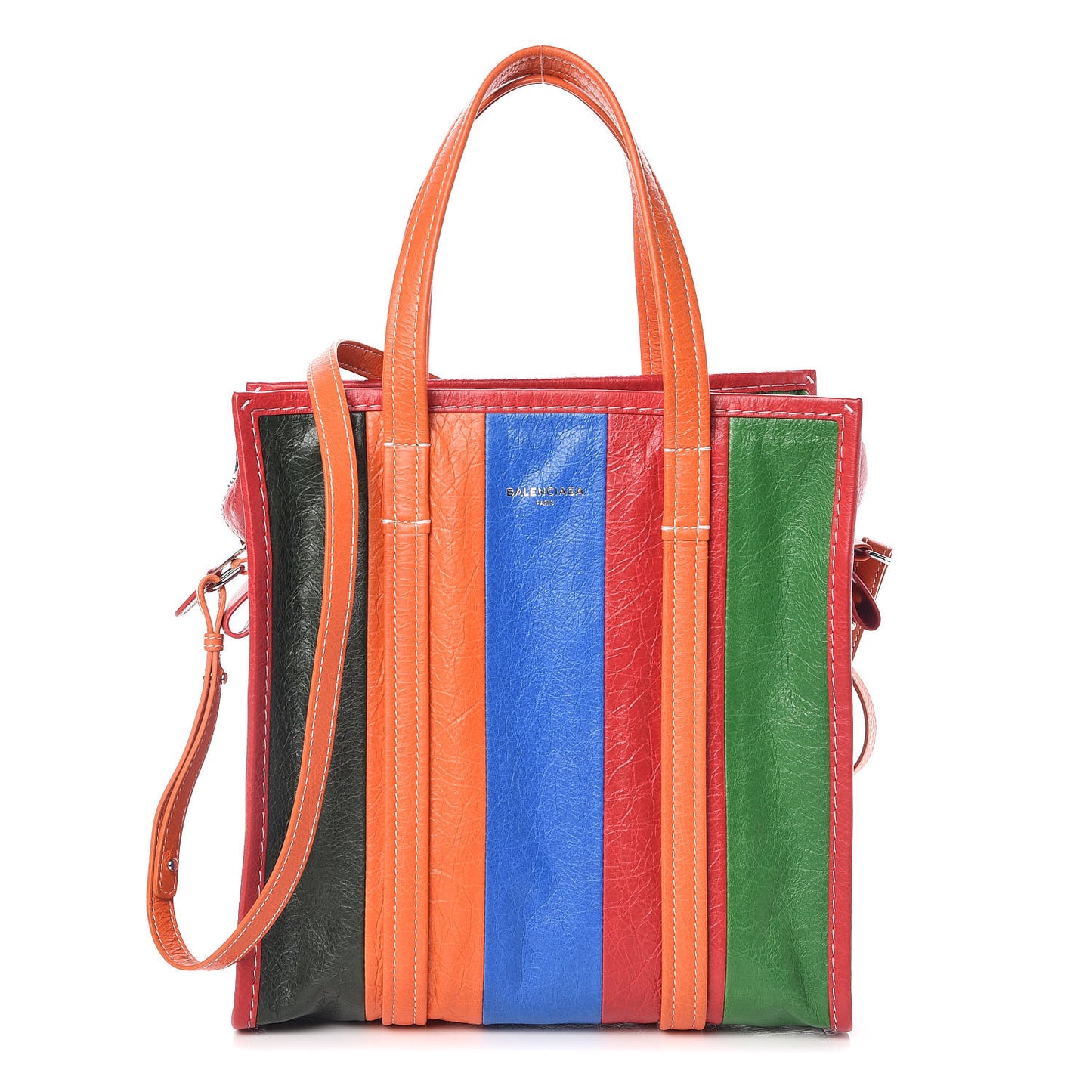 Agneau Arena Multicolore S Bazar Shopper Tote Vert Emeraude Black