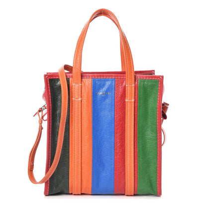 Balenciaga Agneau Arena Multicolore S Bazar Shopper Tote Vert Emeraude Black 1 of 10